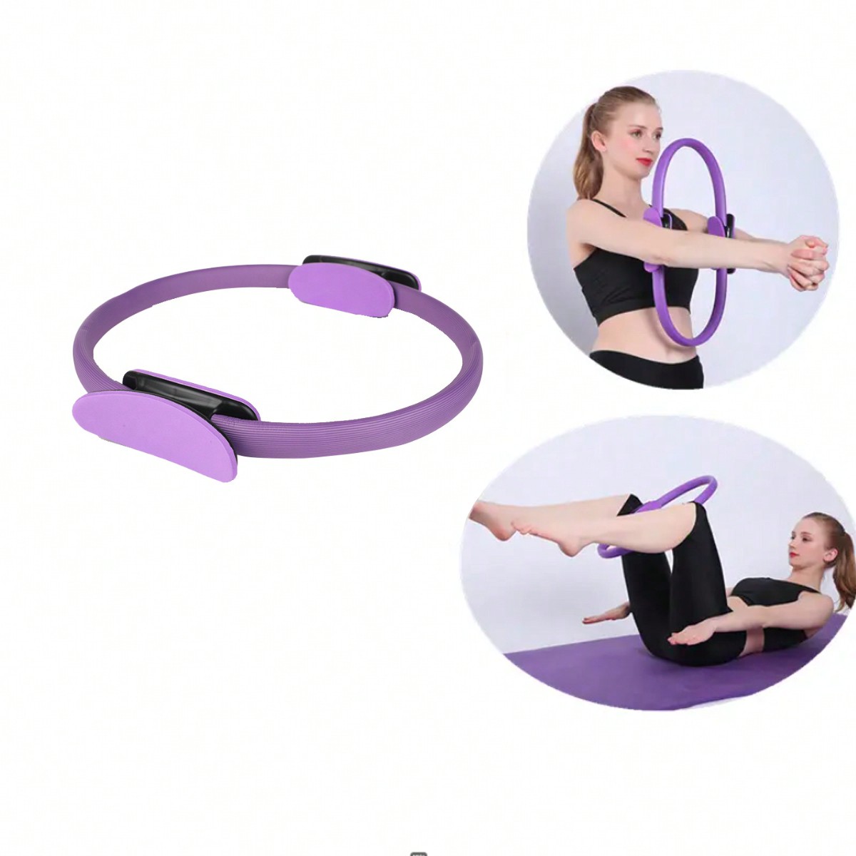 Pilates Yoga Ring Exercises - 1pc PVC Pilates yoga circle multi