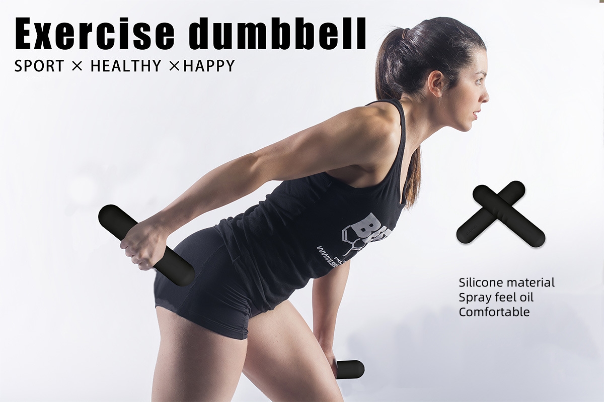 Pilates Yoga Bar - Barbell Bar Beam Silicone Dumbbell Power
