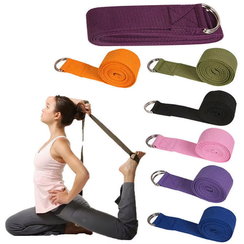 Pilates Yoga Ring Exercises - 180cm Sport Yoga Strap Durable Cotton