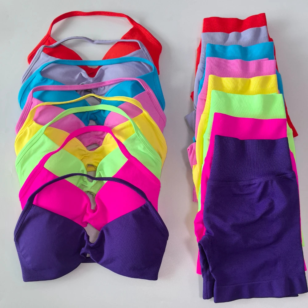 Pilates Yoga Set - Ruched Seamless Yoga Set for Women
