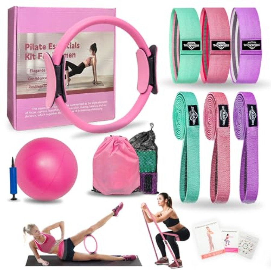 Pilates Yoga Kit - Pilates Essentials Kit for Home Women,