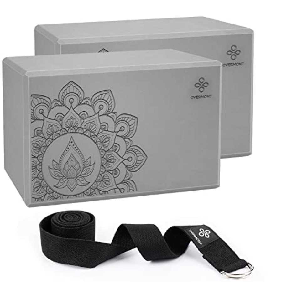 Pilates Yoga Block - Yoga Block 2 Pack Supportive Latex-Free