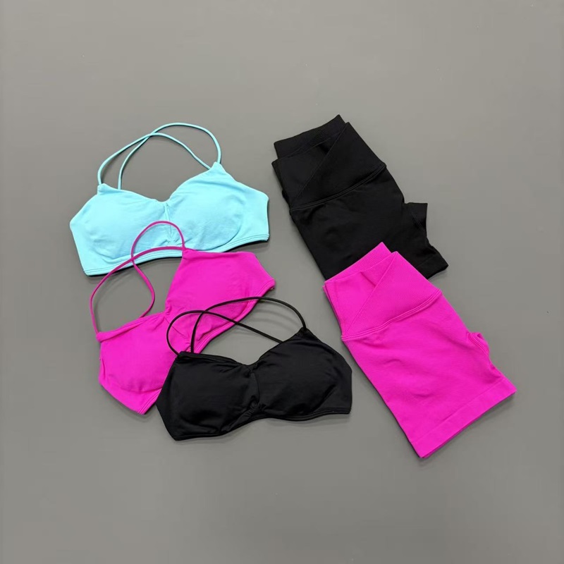 Pilates Yoga Kit - 2PCS Woman Gym Vision Sets Cross