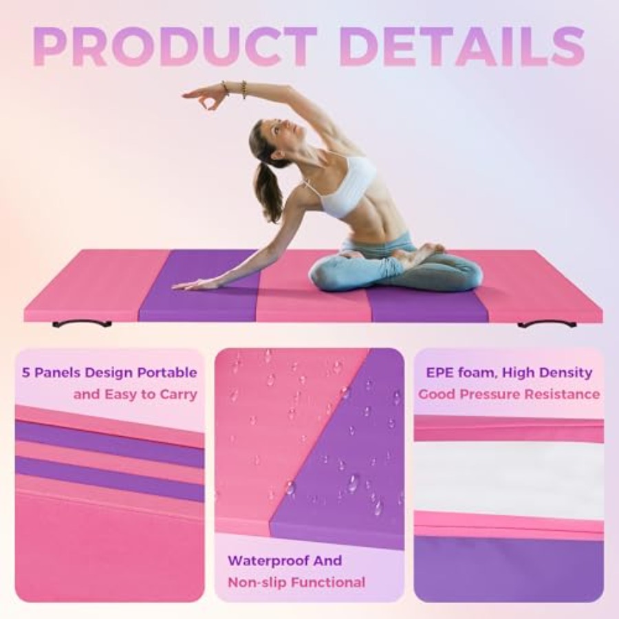 Folding Gymnastics Mat, Exerci – Pilates & Yoga Wohlfühlen Forchheim recenzja i cena