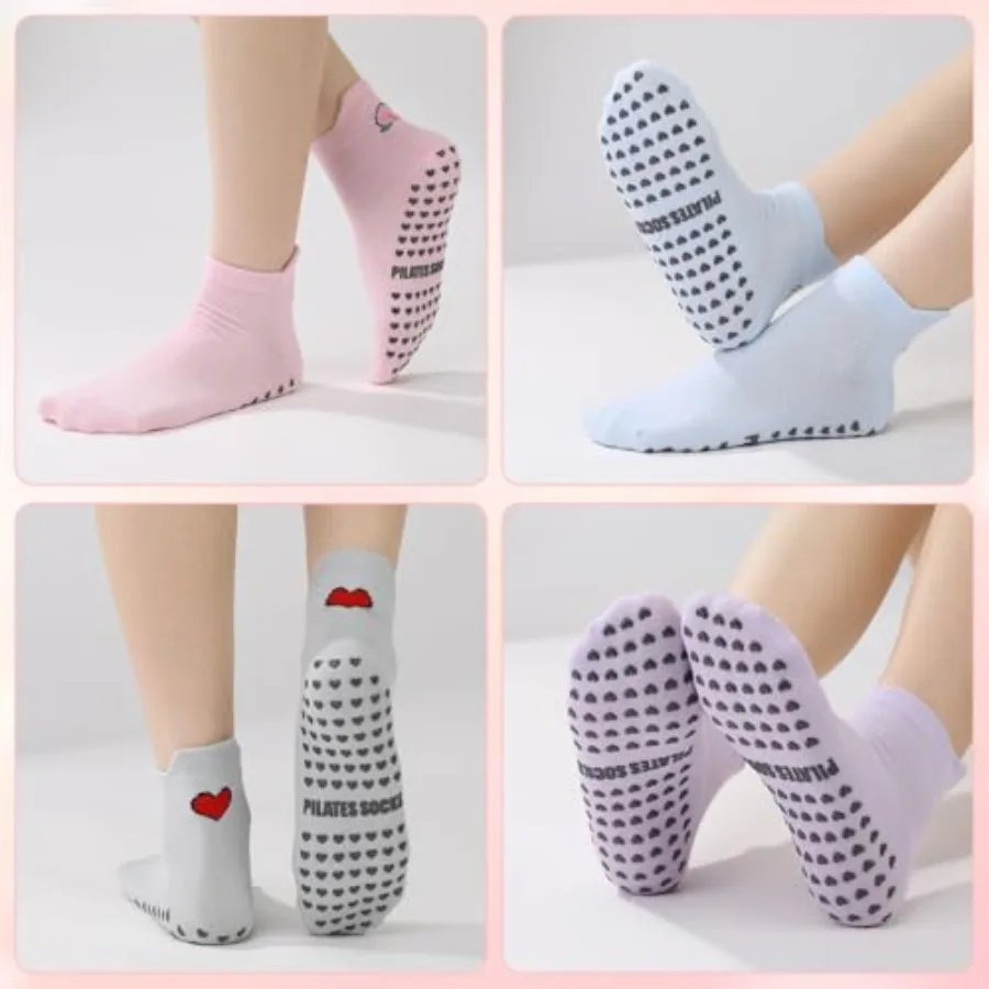 6 Pairs Pilates Socks with Gri – Pilates Yoga Bar recenzja i cena
