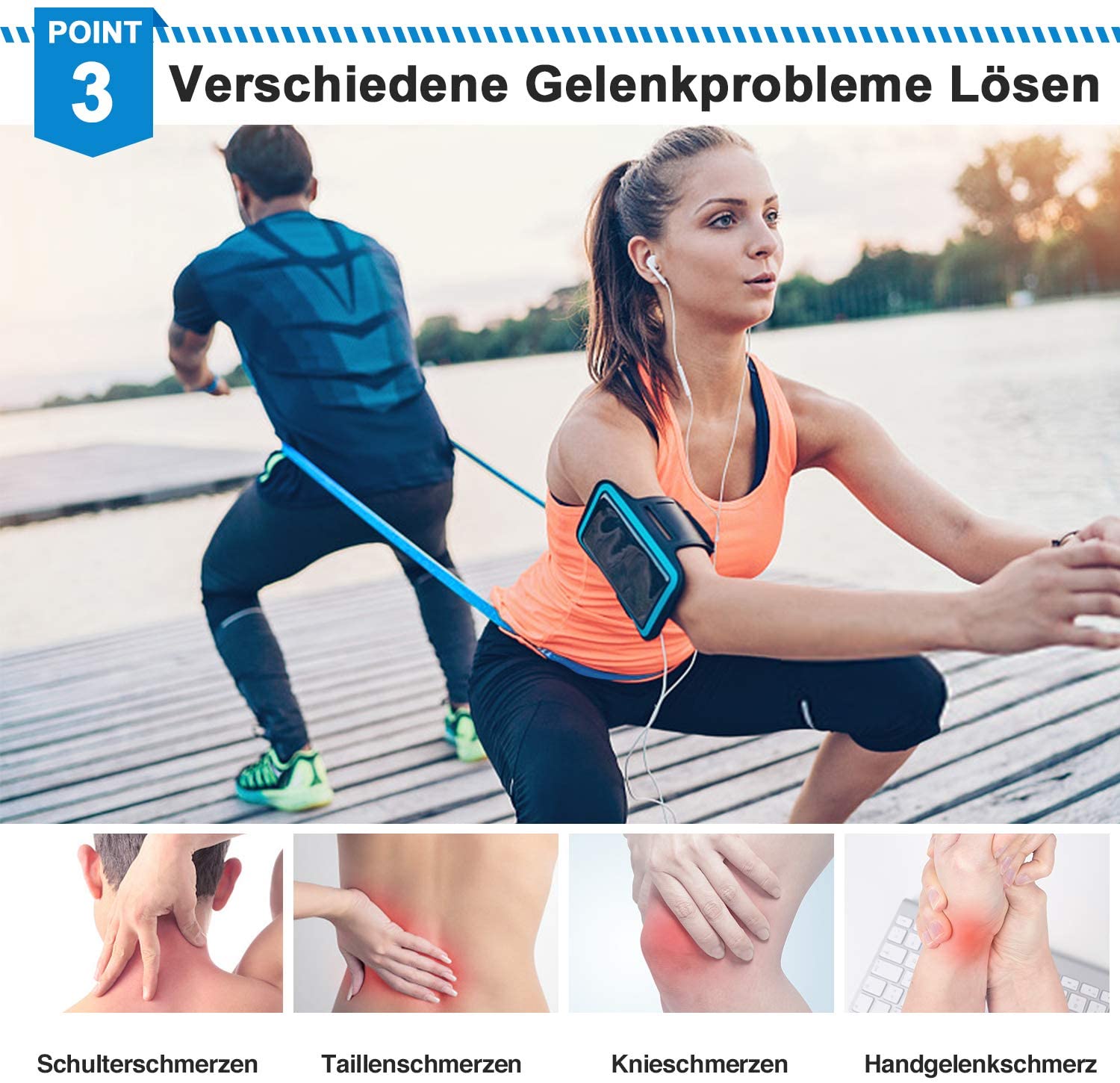 Elastic Fitness Bands 3Pcs Res – Pilates Yoga Bar recenzja i cena