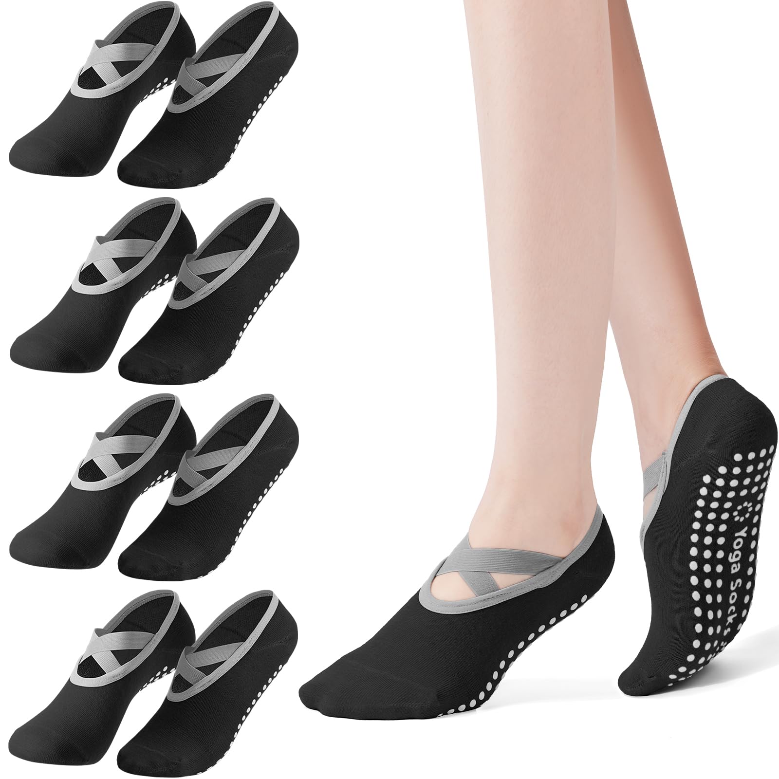 4-pack women's Pilates socks,  – Pilates Yoga Kit recenzja i cena